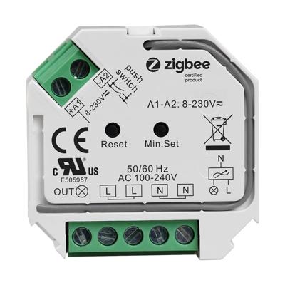 Zigbee Mini LED Pulsschakelaar - Draadloos - maximaal 400 Watt Zigbee Mini LED Pulsschakelaar - Draadloos - maximaal 400 Watt