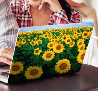 Laptop sticker zonnebloem
