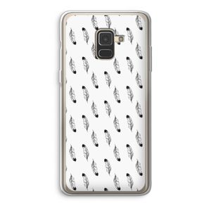 Pluimen: Samsung Galaxy A8 (2018) Transparant Hoesje