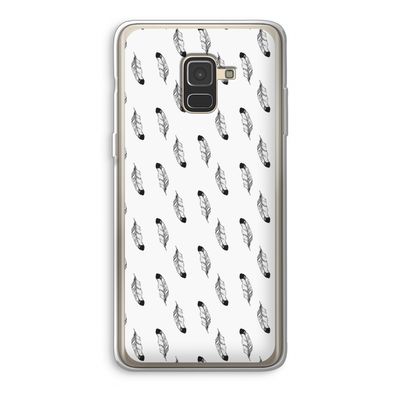 Pluimen: Samsung Galaxy A8 (2018) Transparant Hoesje