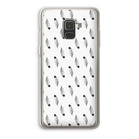 Pluimen: Samsung Galaxy A8 (2018) Transparant Hoesje