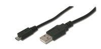 ASSMANN Electronic AK-300127-010-S USB-kabel 1 m USB 2.0 USB A Micro-USB B Zwart - thumbnail
