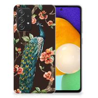 Samsung Galaxy A52 (5G/4G) TPU Hoesje Pauw met Bloemen