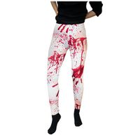 Bloederige witte verkleed legging voor dames One size  -