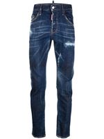 DSQUARED2 jean skinny à effet usé - Bleu