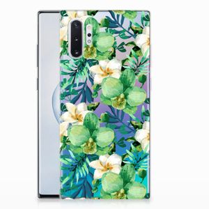 Samsung Galaxy Note 10 Plus TPU Case Orchidee Groen