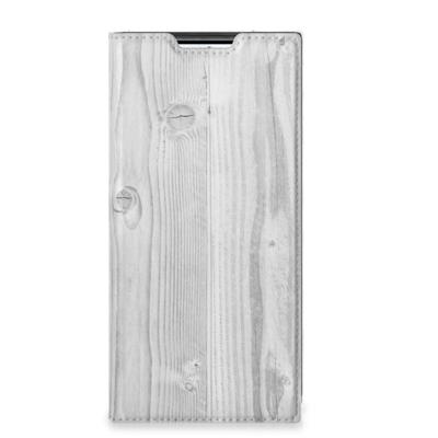 Samsung Galaxy S22 Ultra Book | Wallet Case | White Wood