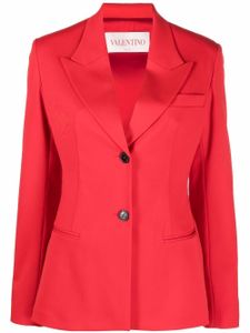 Valentino Garavani blazer à simple boutonnage - Rouge
