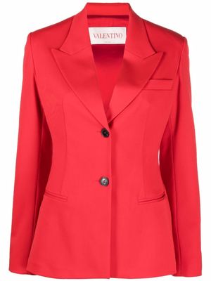 Valentino Garavani blazer à simple boutonnage - Rouge
