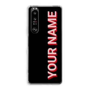 Namecase: Sony Xperia 1 III Transparant Hoesje