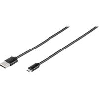 Vivanco USB-kabel USB 2.0 USB-A stekker, USB-micro-B stekker 1.00 m Zwart 35815 - thumbnail