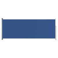 The Living Store Zijscherm - Polyester - 117 x (0-300) cm - Blauw