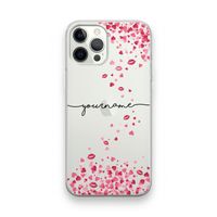 Hartjes en kusjes: iPhone 12 Pro Transparant Hoesje