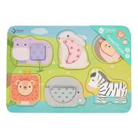 Classic World houten puzzel wilde dieren, 13st.