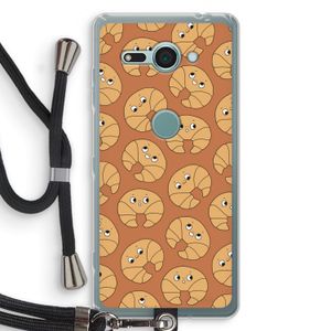 Croissant: Sony Xperia XZ2 Compact Transparant Hoesje met koord