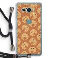 Croissant: Sony Xperia XZ2 Compact Transparant Hoesje met koord