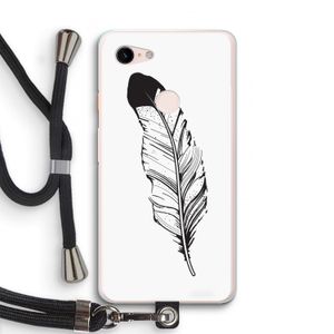 Pluim: Pixel 3 XL Transparant Hoesje met koord
