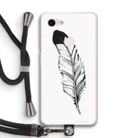 Pluim: Pixel 3 XL Transparant Hoesje met koord