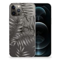 iPhone 12 Pro Max TPU Case Leaves Grey - thumbnail