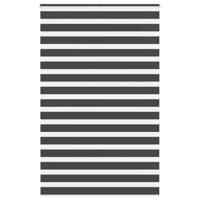 VidaXL Zebra rolgordijn 145x230 cm stofbreedte 140,9 cm zwart