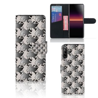 Sony Xperia L4 | Telefoonhoesje | Met pasjeshouder | Salamander Grey