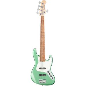 Sadowsky MetroLine 21-5 Vintage Alder Solid Sage Green Metallic Satin 5-snarige elektrische basgitaar