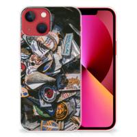 Apple iPhone 13 | Siliconen hoesje | met foto Badges