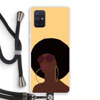 Golden hour: Samsung Galaxy A71 Transparant Hoesje met koord