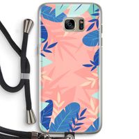 Tropisch: Samsung Galaxy S7 Edge Transparant Hoesje met koord
