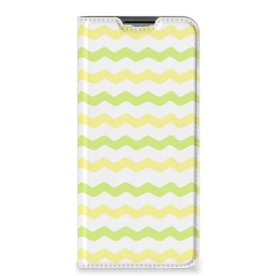 OPPO A54s | A16 | A16s | Hoesje met Magneet | Waves Yellow OPPO A54s | A16 | A16s | Hoesje met Magneet | Waves Yellow