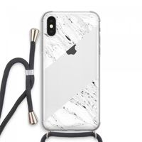 Biggest stripe: iPhone XS Max Transparant Hoesje met koord