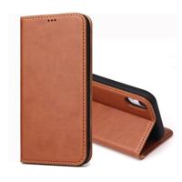 Dermis textuur PU horizontale Flip lederen case voor iPhone XR met houder & kaartsleuven & portemonnee (bruin)