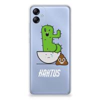 Samsung Galaxy A04e Telefoonhoesje met Naam Cactus Poo