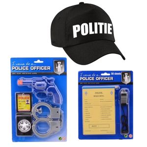 Politie verkleed set pet met accessoires voor kinderen