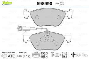 Valeo Remblokset 598990