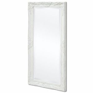 VidaXL Wandspiegel barok 100 x 50 cm wit