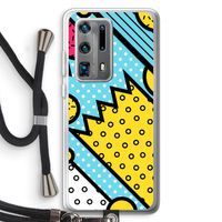 Pop Art #1: Huawei P40 Pro Plus Transparant Hoesje met koord