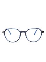 TOM FORD Eyewear lunettes de vue à monture ronde - Bleu - thumbnail