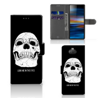 Telefoonhoesje met Naam Sony Xperia 10 Skull Eyes - thumbnail