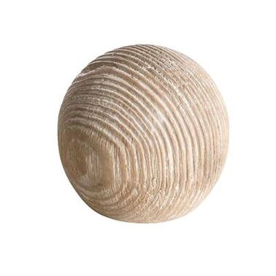 Eindknop Sphere gordijnroede - FSC Vintage - Ø28mm (1280084) - Leen Bakker