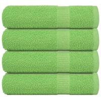 VidaXL Douchehanddoeken 4 st 70x140 cm 360 g/m² 100% katoen appelgroen