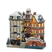 Facade street Amsterdam battery operated l20,5xb11xh25 cm - Luville