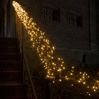 Konstsmide Clusterverlichting voor binnen en buiten - 8 functies - 1536 LEDs - 2100K Amber - 11,3 meter - Kerstverlichting - IP44 - Incl. Transformator