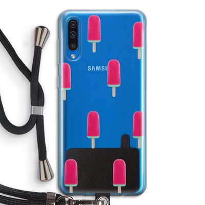 Waterijsje: Samsung Galaxy A50 Transparant Hoesje met koord