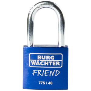 Burg Wächter 39441 Hangslot 40.00 mm Verschillend sluitend Blauw Sleutelslot