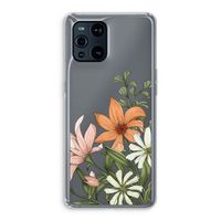 Floral bouquet: Oppo Find X3 Transparant Hoesje