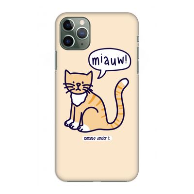Miauw: Volledig geprint iPhone 11 Pro Max Hoesje