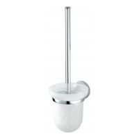 Haceka Aspen toilet borstel glas rond chroom
