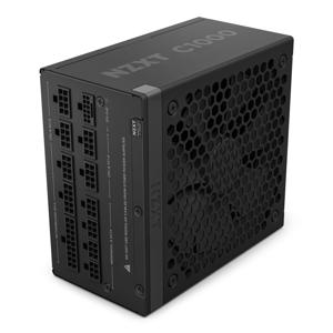 NZXT C1000 Gold ATX 3.1 voeding 1x 16-pins grafische kaartconnector, 6x PCIe, kabelmanagement