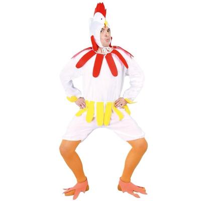 Witte kip/haan verkleedkleding kostuum - dierenpak - Carnavals outfit - Kippenpak